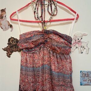 Rachael & Chloe Multicolor Strapless Maxi Dress